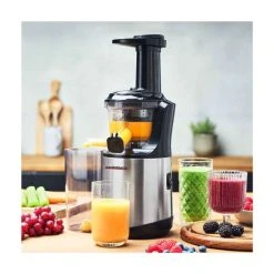 Bestes Angebot 💯 GASTROBACK 40145 Slow Juicer Advanced Vital, Starker 150 Watt Motor Mit 70 Umdrehungen/min, Press-Schnecke Mit Verstärktem Edelstahlkern, Besonders Leise, Edelstahl, Schwarz, Silber 🔥 -Gastroback Verkaufsladen unnamed file 115