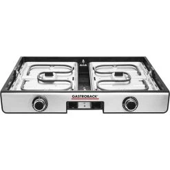 Am billigsten ✨ GASTROBACK, Artikel-Nr 42524 Design Tischgrill Plancha & BBQ, 1300 cm² Grillfläche, Getrennt Regelbare Profi-Grill-Wendeplatten, 2.000 Watt, 2000, Aluminium-Druckguss, Schwarz, Silber ✔️ -Gastroback Verkaufsladen unnamed file 126