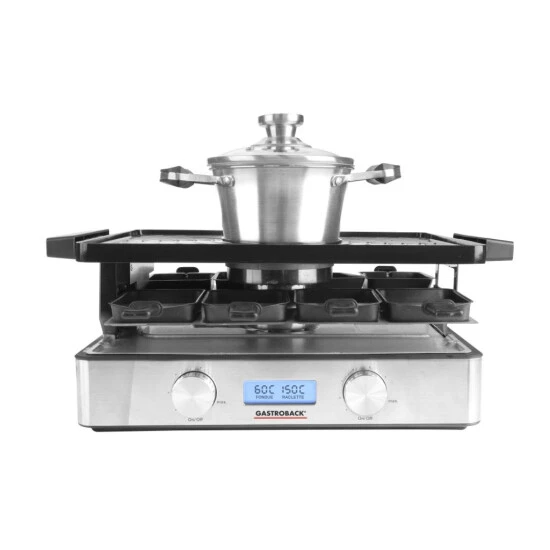 Brandneu 🎁 Gastroback 2 In 1 Design Raclette Fondue 42562 Advanced Plus 🎁 12 Brandneu 🎁 Gastroback 2 In 1 Design Raclette Fondue 42562 Advanced Plus 🎁 – Bild 10